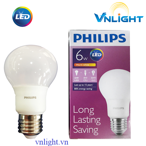LED BUBL CAO CẤP 6W Philips