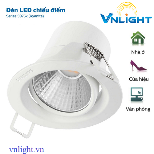 ĐÈN LED CHIẾU ĐIỂM 59751/3W PHILIPS