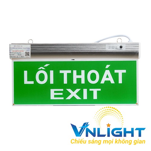 Đèn Exit 2 mặt D CD01 40x20/2.2W